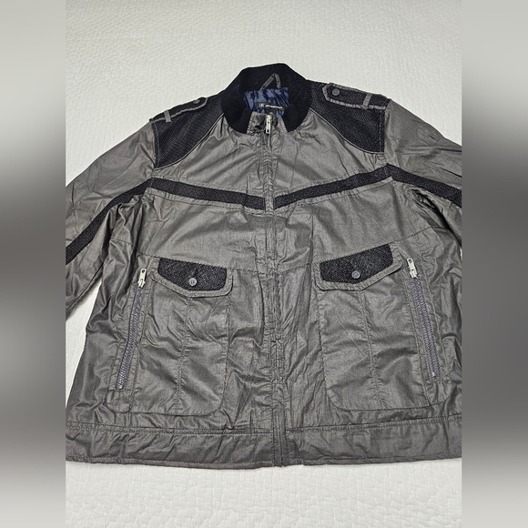I-N-C International Concepts Men's Light Weight Jacket Size XXL Color Gray/ Bla - Picture 2 of 8